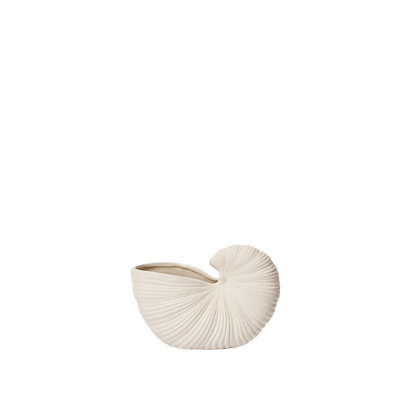Ferm Living Shell Pot, medium - Off-White