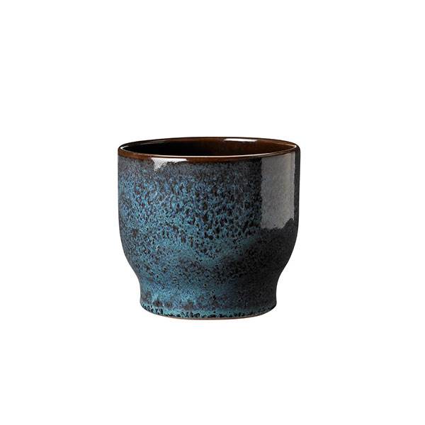 Køb Knabstrup Keramik urtepotteskjuler, havgrøn – Ø:16,5 cm