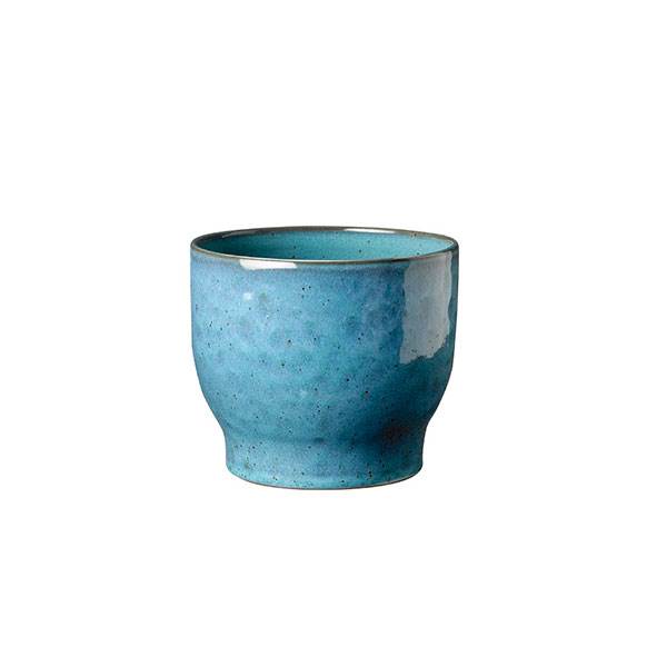 Knabstrup Keramik urtepotteskjuler, støvet blå - Ø:14,5 cm
