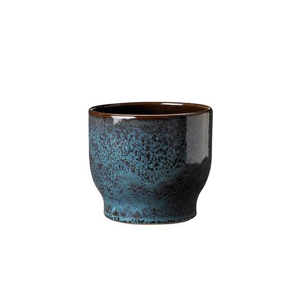 Køb Knabstrup Keramik urtepotteskjuler, havgrøn – Ø:14,5 cm