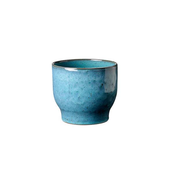 Knabstrup Keramik urtepotteskjuler, støvet blå - Ø:12,5 cm