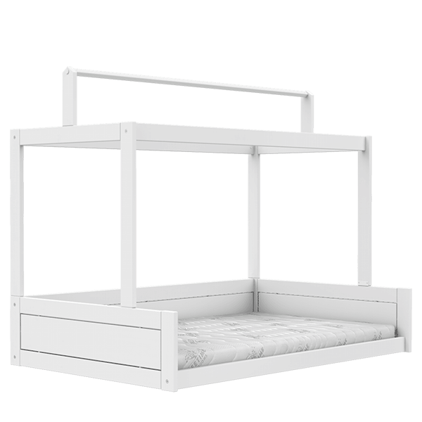 LIFETIME Kidsrooms Montessori børneseng med topkonstruktion/ Premium 120x200 cm