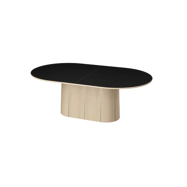 Skovby SM115 spisebord - Eg hvidolie med sort nano laminat