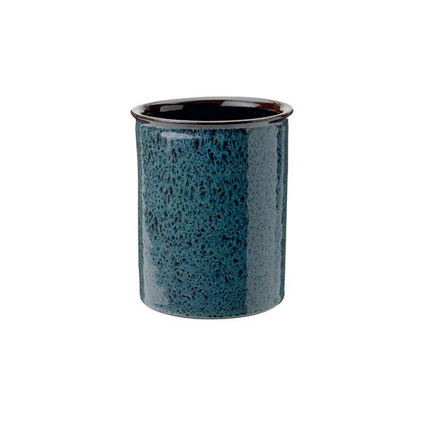 Knabstrup Keramik redskabsholder, havgrøn - H:15 cm.