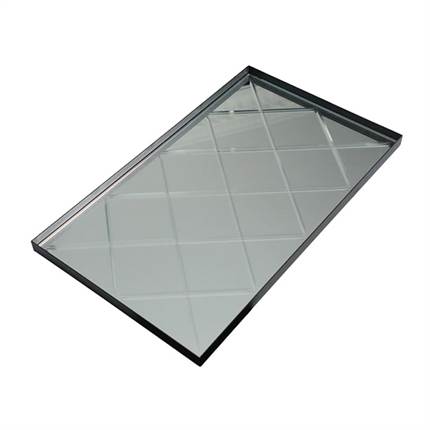 Harlequin tray large clear