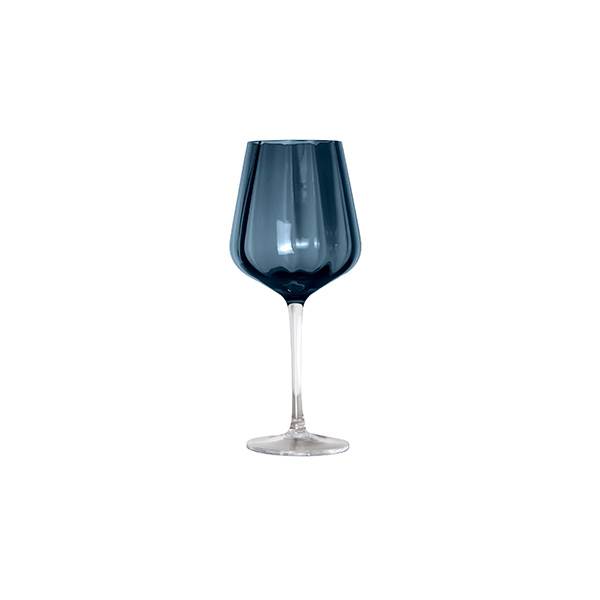 stemware rødvinsglas blue