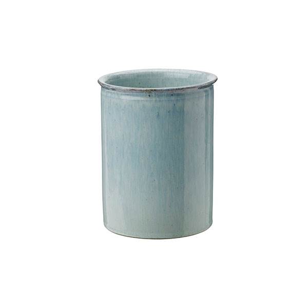 Knabstrup Keramik redskabsholder, soft mint - H:15 cm.