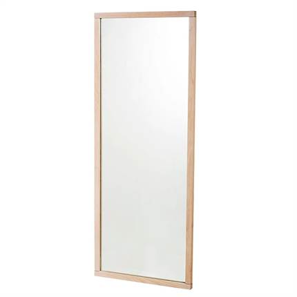 Rowico Confetti spejl 150x60 cm - Hvidpigmenteret eg