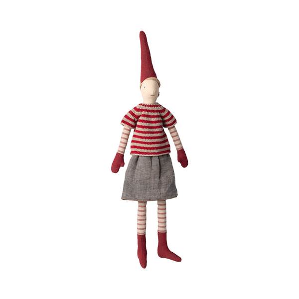 Maileg Jul - Pixy, Størrelse 3 - Pige - Nederdel og strikket sweater