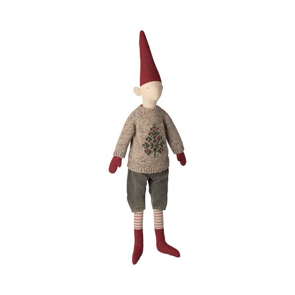 Maileg Jul - Pixy, Størrelse 5 - Dreng - Strikket sweater