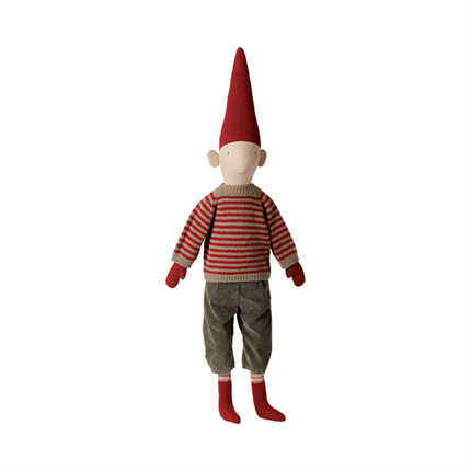 Maileg Jul - Pixy, Str. 5 - Dreng - Stribet strikket sweater