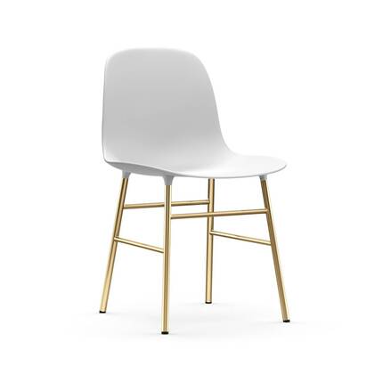 Normann Copenhagen Form chair - Hvid/messing