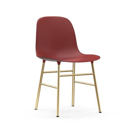 Normann Copenhagen Form chair - Rød/messing