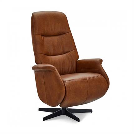 Delta Recliner lænestol i cognac læder