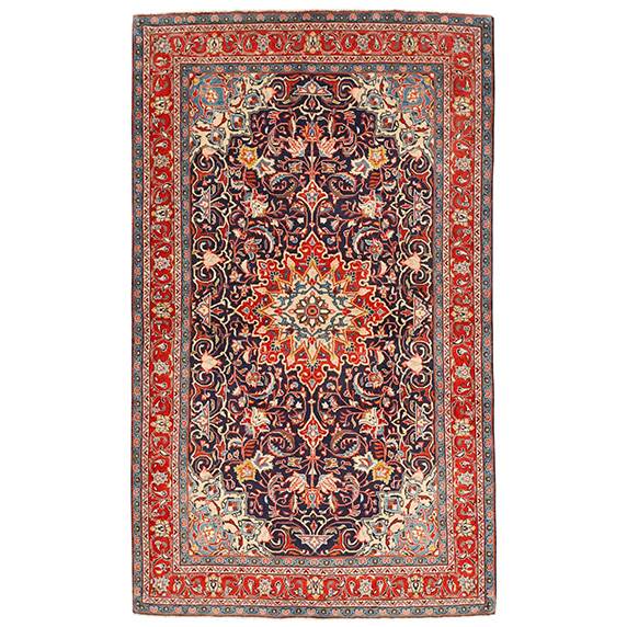 Ægte tæppe Iran Sarough Sherkat - 134x222 cm