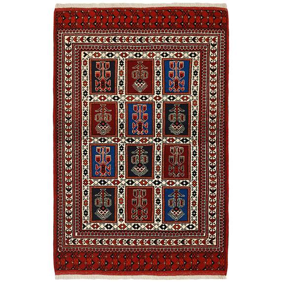 Ægte tæppe  Iran Torkaman Fine - 85x126 cm