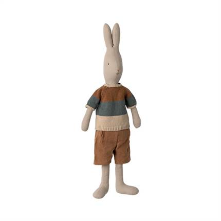 Maileg Hare, størrelse 4, Klassisk - Strik bluse og shorts