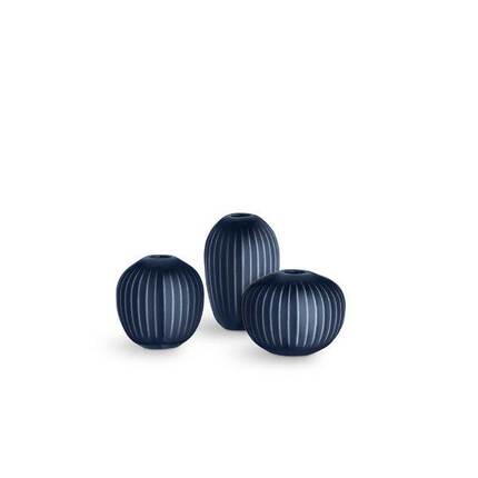 Kähler Hammershøi Vase - Indigo - H9,5 cm.