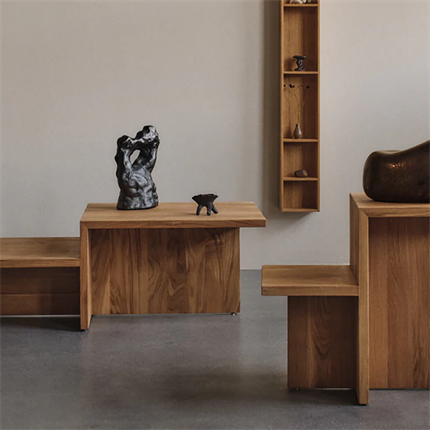Miljøbillede af Distinct sofabord i eg fra Ferm Living