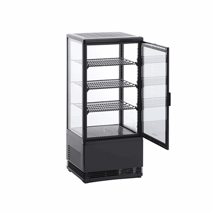 Scancool Displaykøleskab RT 82 WE Sort