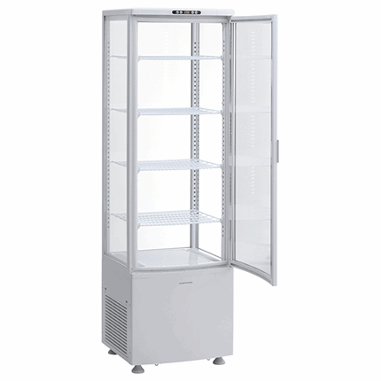 Scandomestic RTC 237 WE Displaykøleskab, hvid