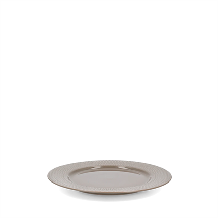 Lyngby Porcelæn Rhombe Earth middagstallerken Ø27 cm - Clay