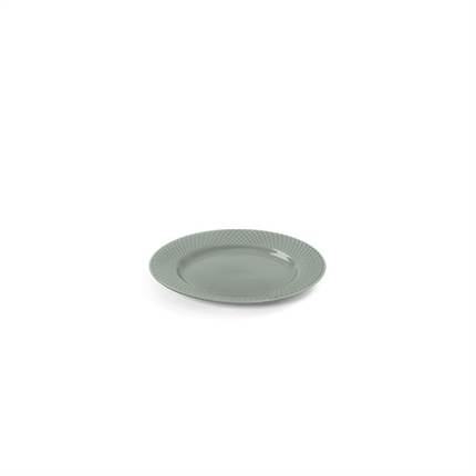 Lyngby Porcelæn Rhombe Earth frokosttallerken Ø21 cm - Moss