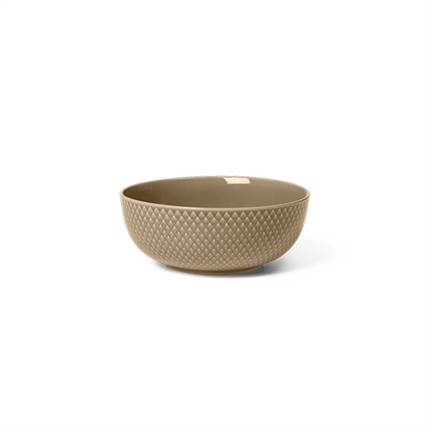 Lyngby Porcelæn Rhombe Earth skål Ø15.5 cm - Clay