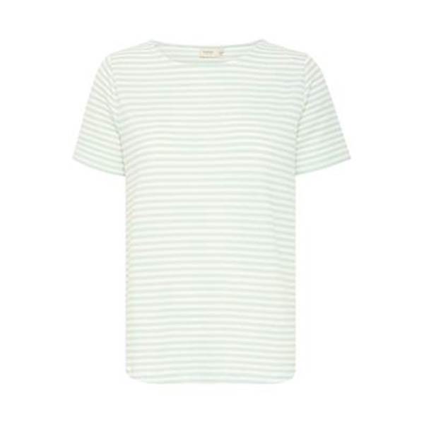 Fransa Frjose t-shirts - Frosty Green stripe