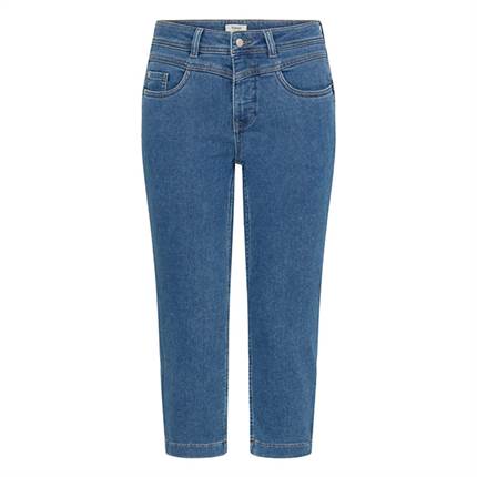 Fransa FRVILJA PAM CA 3 capri bukser -  Mid Blue Denim