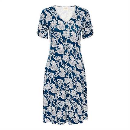 Fransa FRAMY DR 2 kjole - Bloom navy blue 
