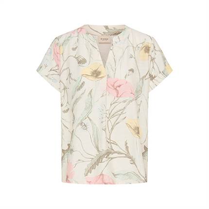 Fransa FRARIANA BL 18 Bluse -  Pastel Yellow Floral / Green