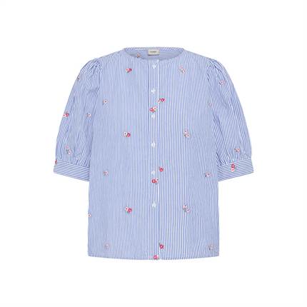 Fransa FRBERNIE SH 1 skjorte -  Blue white stripe floral