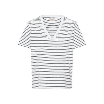 Fransa FRFEBA TEE 2 t-shirt - White/black