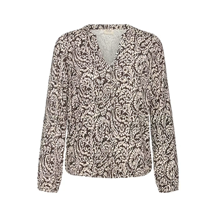 Fransa FRAMY BL 5 bluse -  Aura Bloom Hot Fudge / Brown
