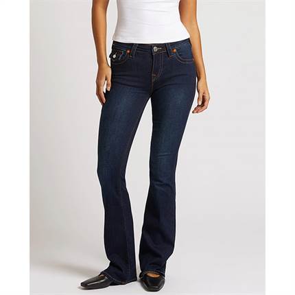True Religion BECCA MID RISE BOOT CUT FLAP - Muddy waters 