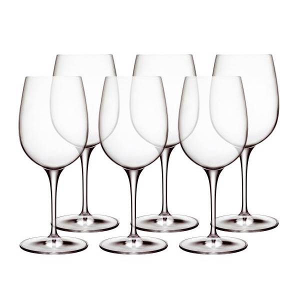 Luigi Bormioli Palace Rødvinsglas 19,4 cm 36,5 cl 6 stk - Klar