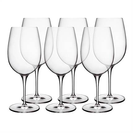 Luigi Bormioli Palace Rødvinsglas stort 22,2 cm 57 cl 6 stk - Klar