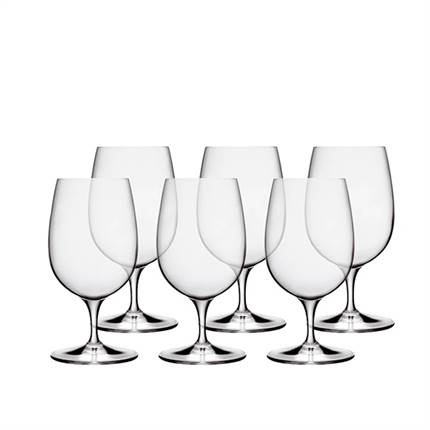 Luigi Bormioli Palace Vandglas på fod 15 cm 32 cl 6 stk - Klar
