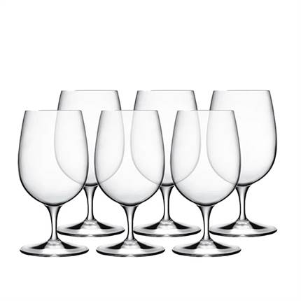 Luigi Bormioli Palace Ølglas på fod 16,3 cm 42 cl 6 stk - Klar