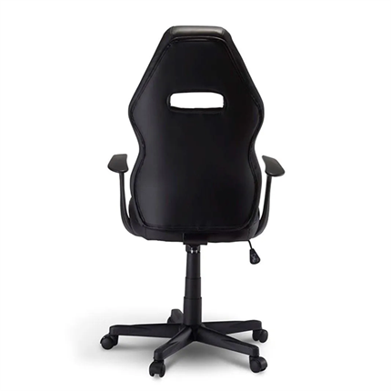 Space kontorstol i sort set bagfra