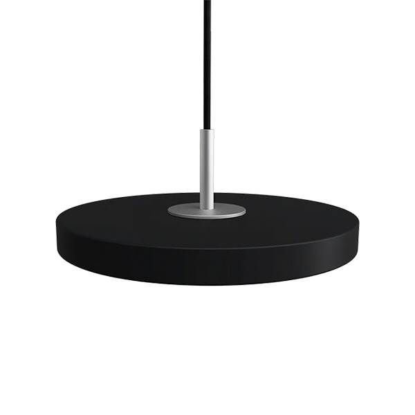Umage Asteria micro pendel, dæmpbar - Black/Steel top 