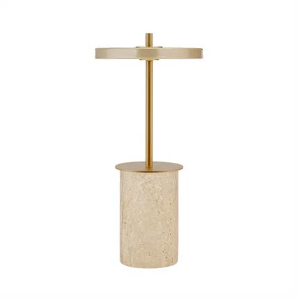 Umage  Asteria Move Mini, bærbar lampe - Clay travertine/brass