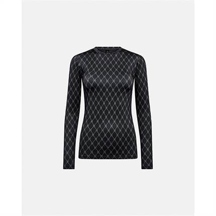 HYPE THE DETAiL blouse w/print - Black