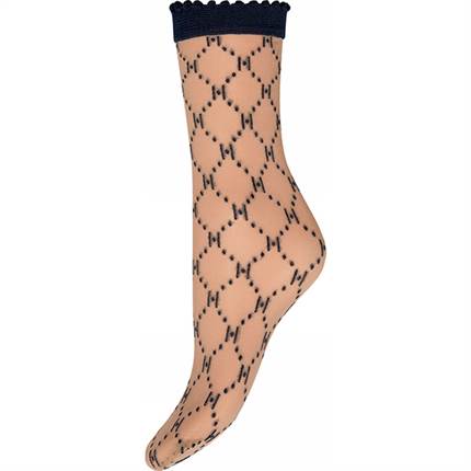 HYPE THE DETAiL strømper med logo, 25 den - Blue 