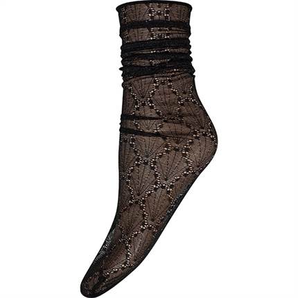 HYPE THE DETAiL Lace fall down socks - Black