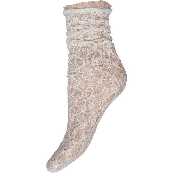 HYPE THE DETAiL strømpe lace fall down - White 