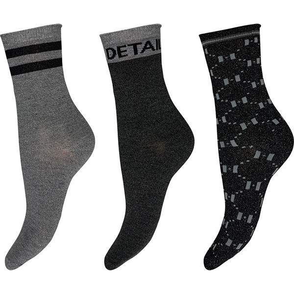 HYPE THE DETAiL socks 3-pack - Grey 