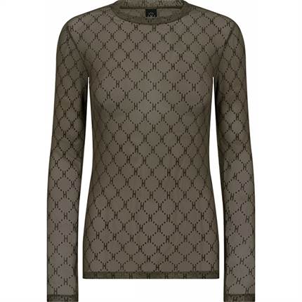 HYPE THE DETAiL mesh blouse - Green 