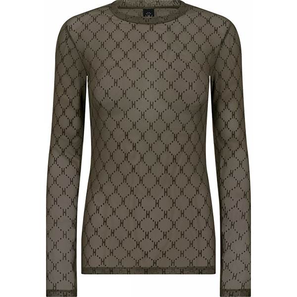 HYPE THE DETAiL mesh blouse - Green 